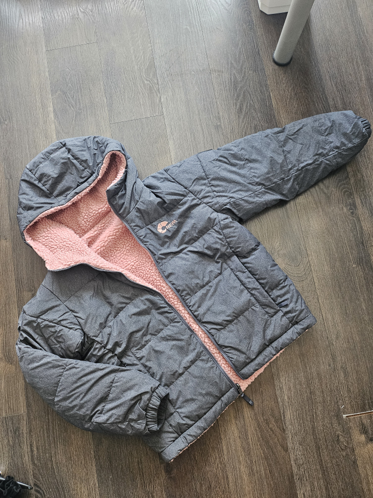 Reversible fleece puff jacket