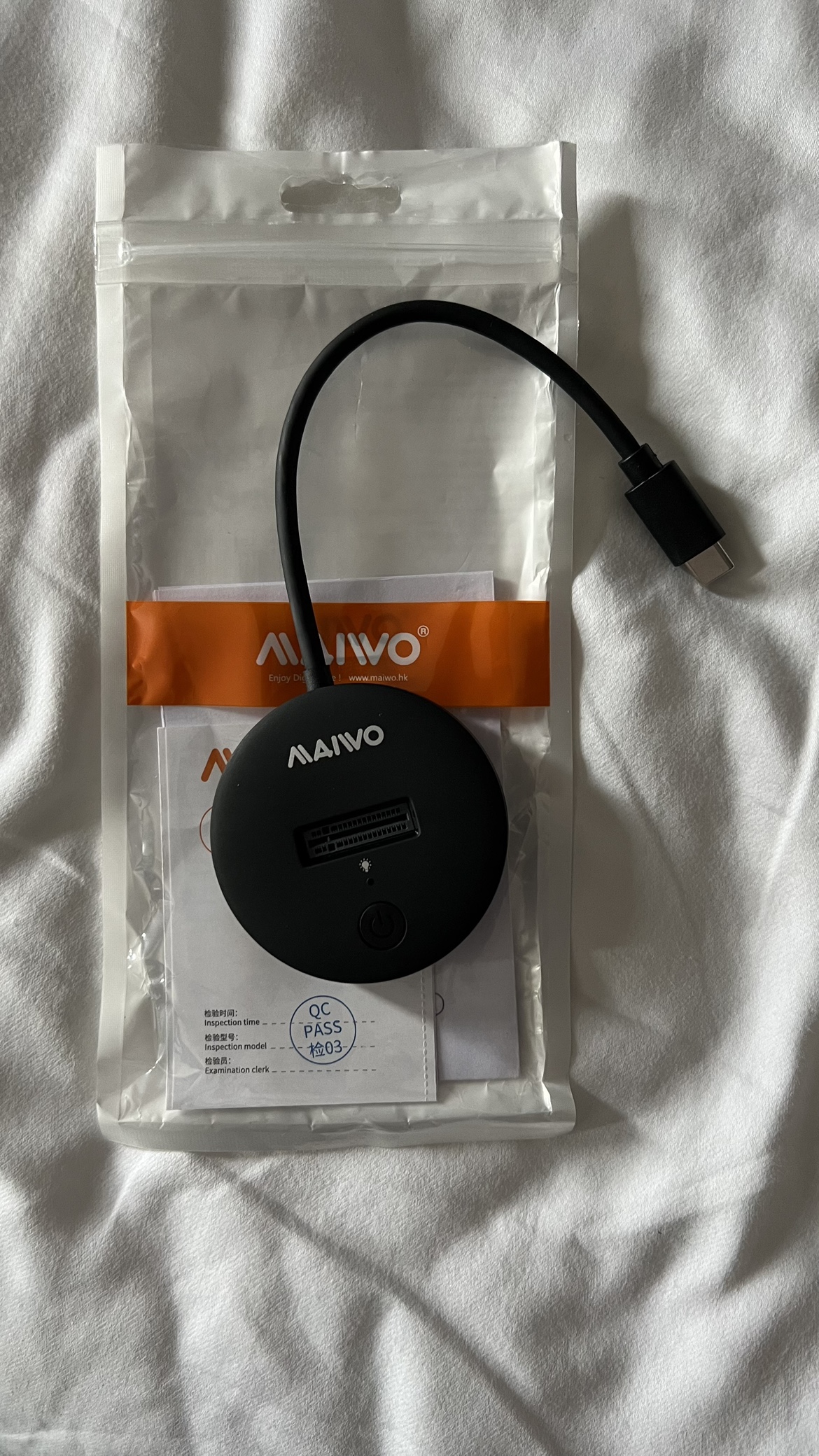 M.2 NVMe SSD to USB c adapter thumbnail