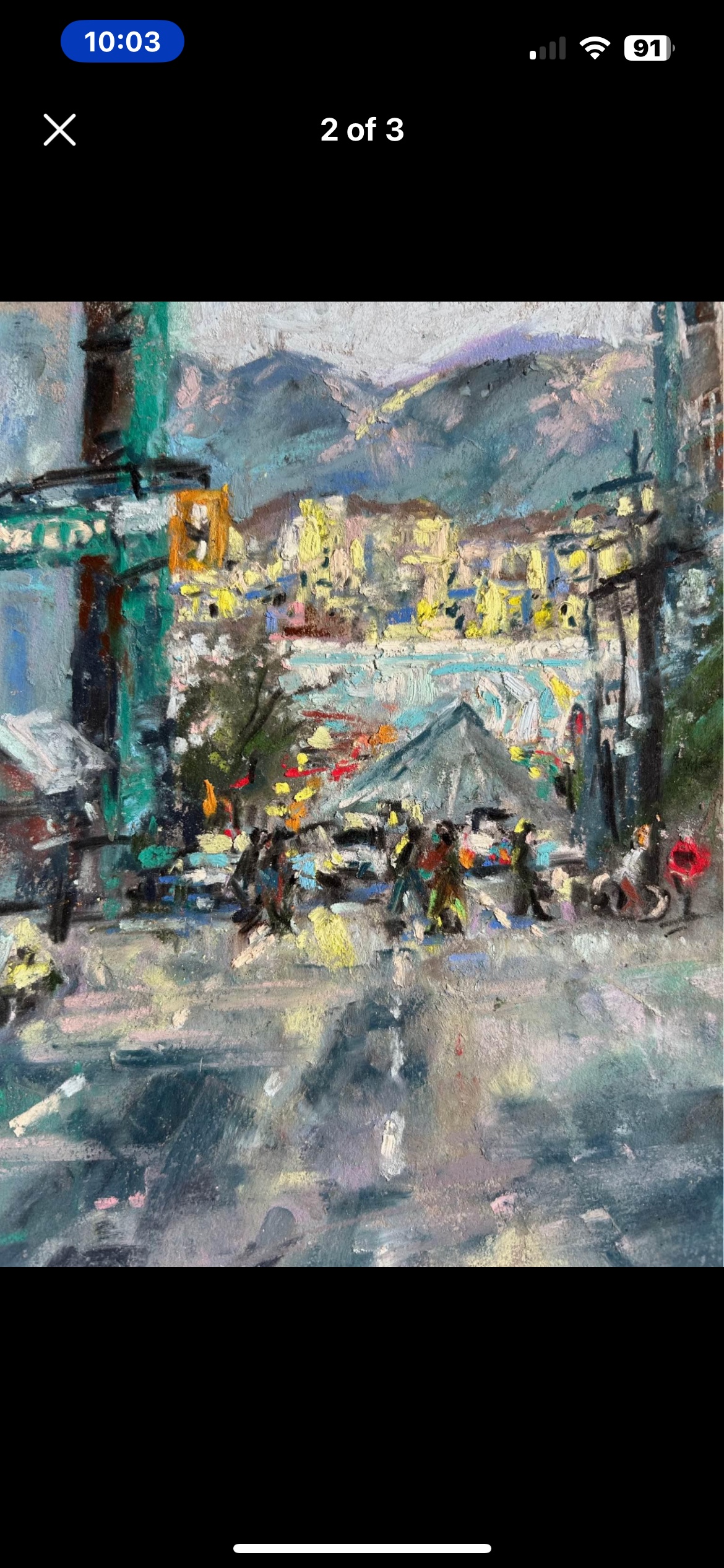 Downtown Vancouver painting thumbnail