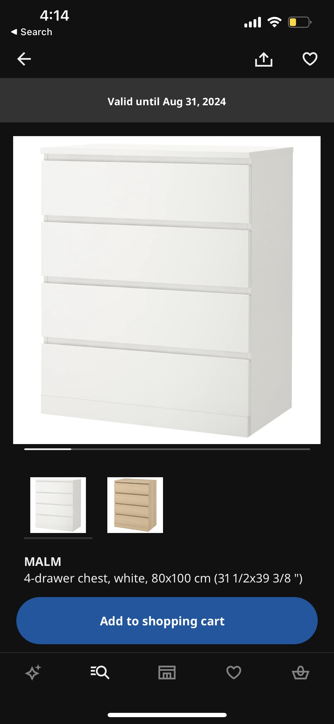 White Ikea Malm Dresser - photo 4