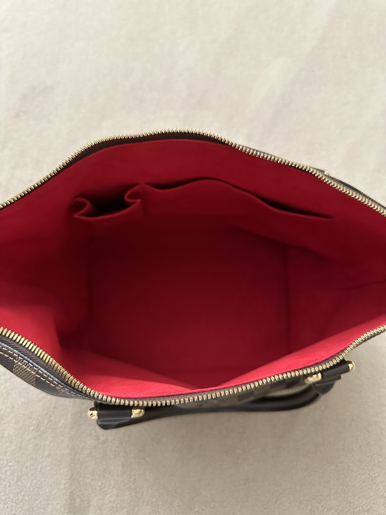 Louis Vuitton Damier Ebene Saleya MM Tote Bag image indicator(4)