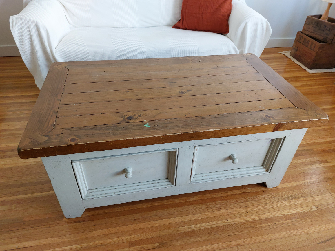 Rustic Wooden Coffee Table - photo 2
