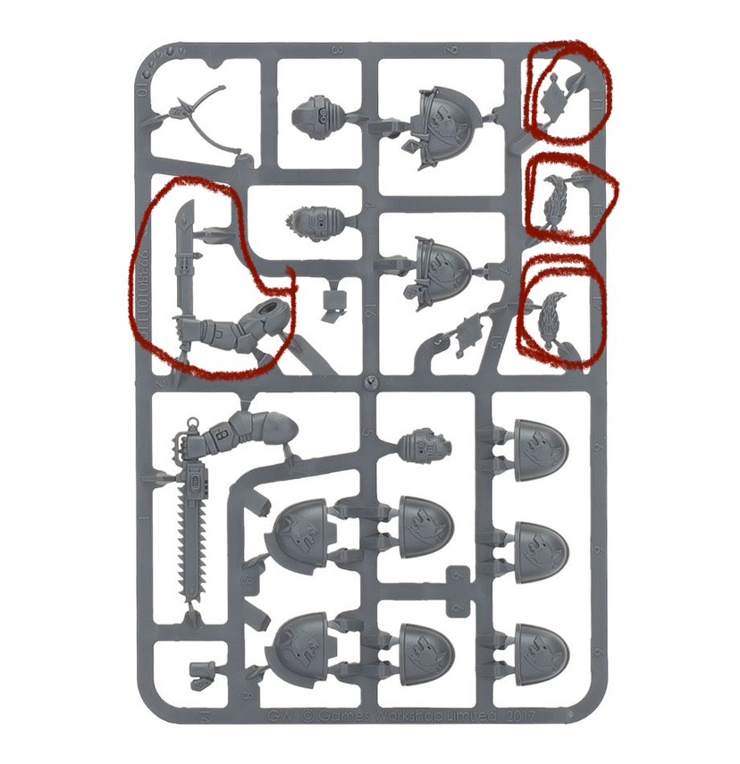 (B) Space Wolves Primaris Upgrade Sprue Warhammer 40k image indicator(3)