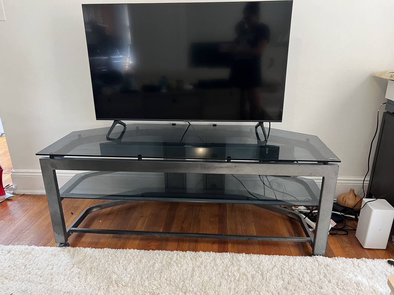 Glass tv stand - photo 3