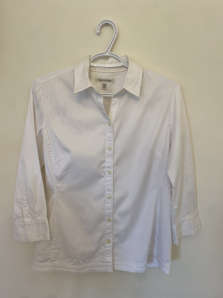 Banana Republic White Button Up Shirt thumbnail