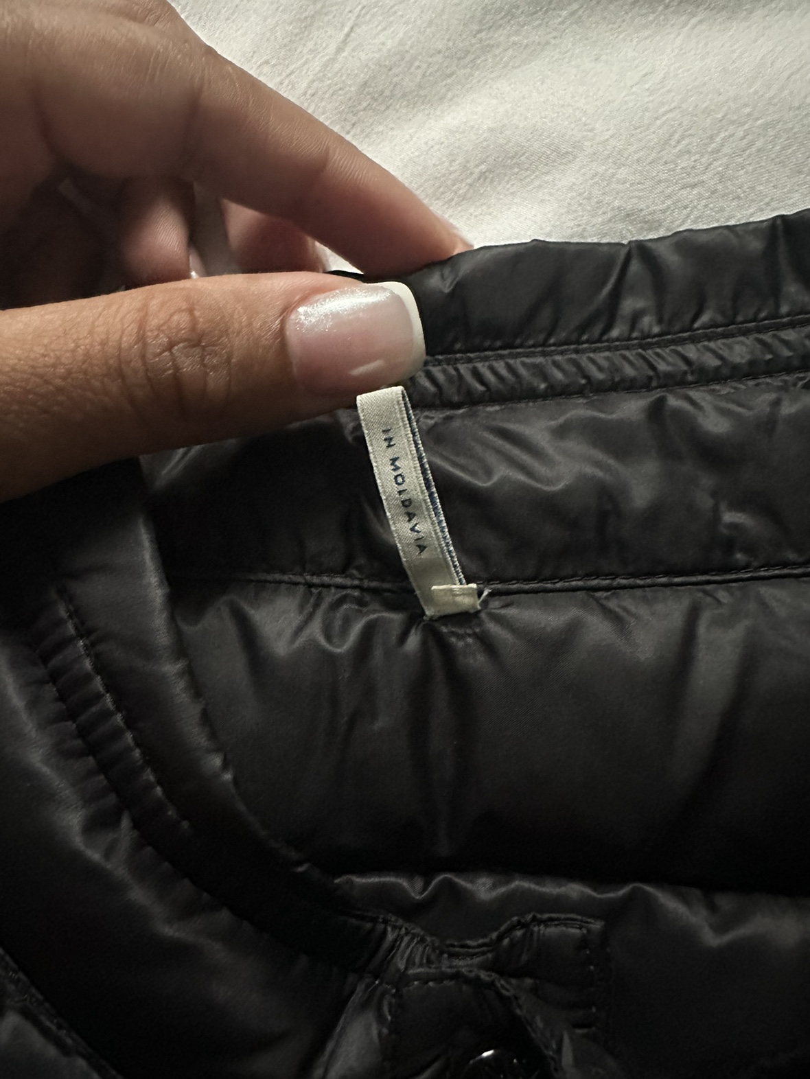 Black Moncler Packable Puffer Down Vest image indicator(7)
