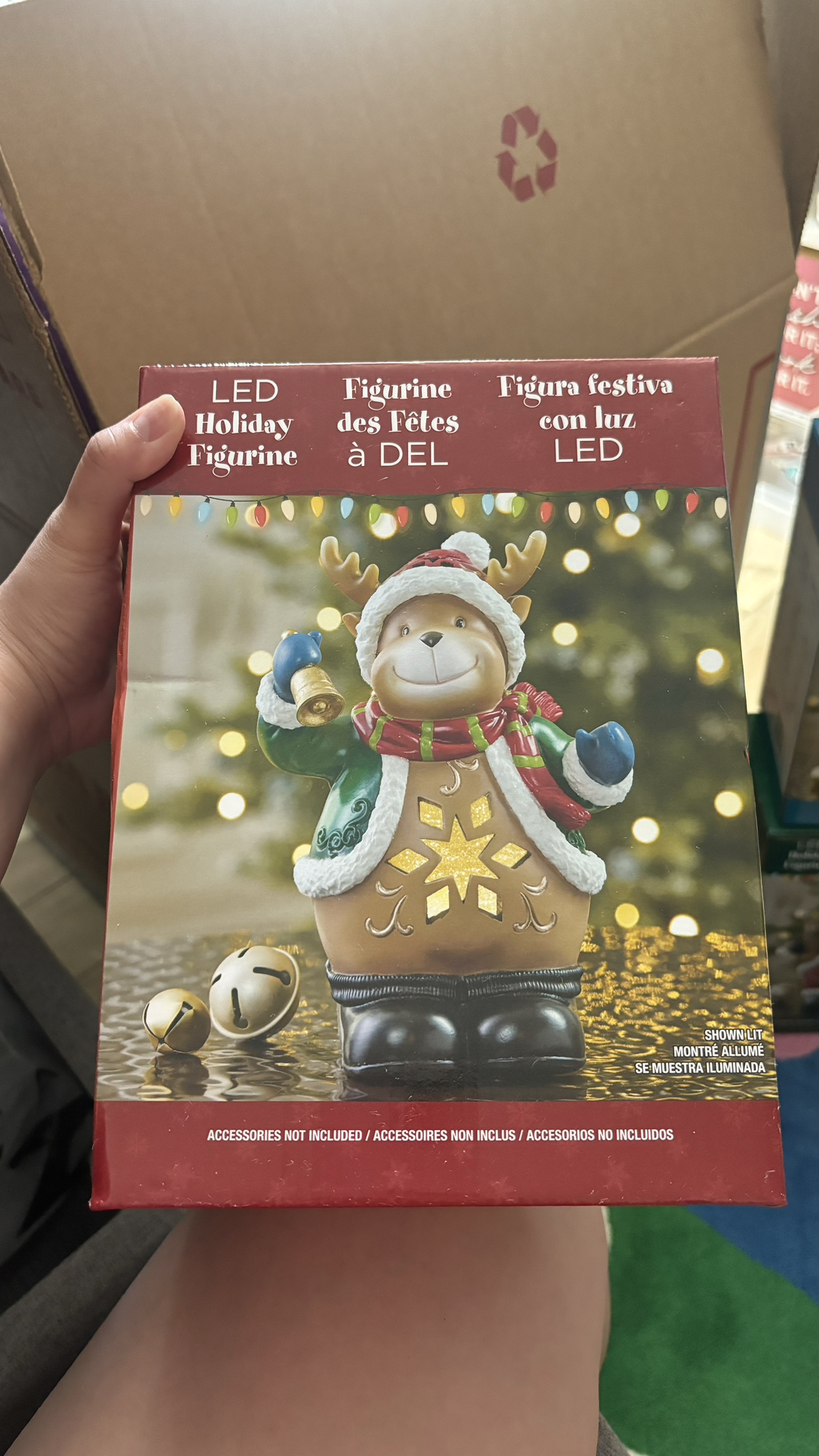 LED Reindeer Holiday Figurine thumbnail