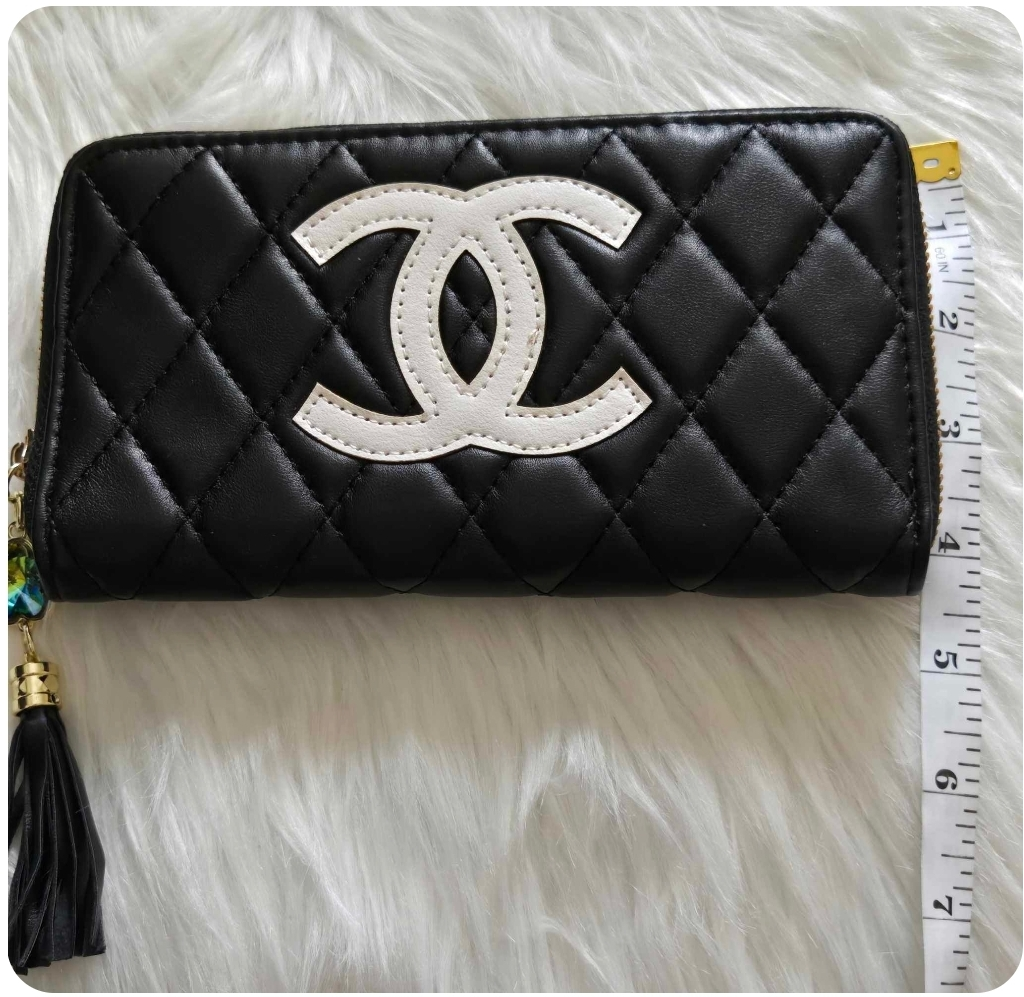 Chanel black quilted wallet *new - photo 3