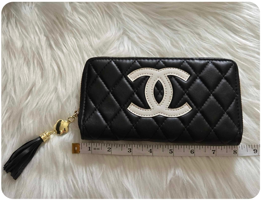 Chanel black quilted wallet *new - photo 4