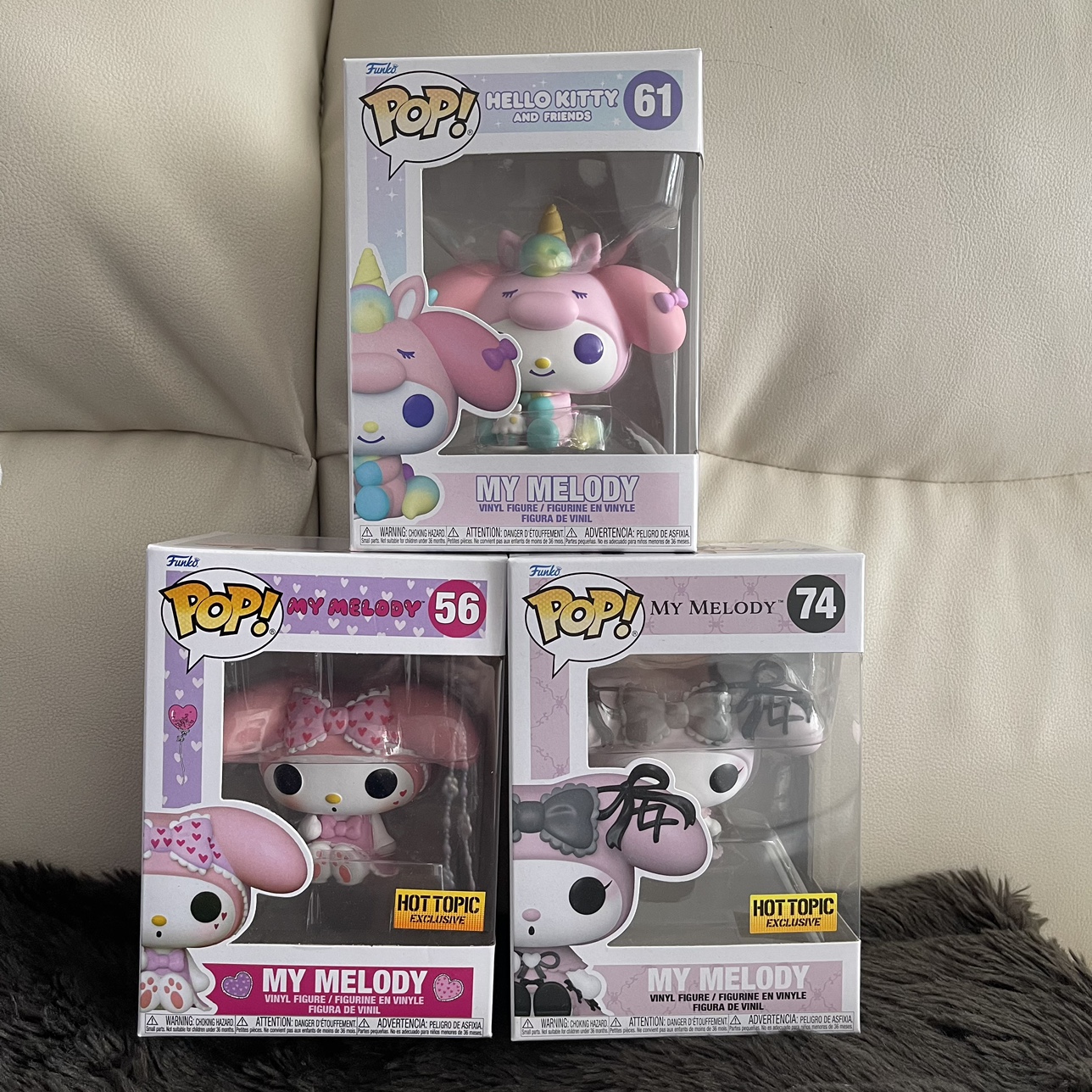 My Melody Funko Pop Vinyl Figures (Set of 3)