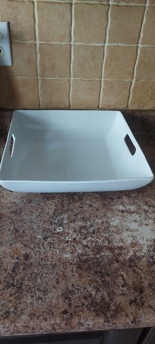 White Serving Tray