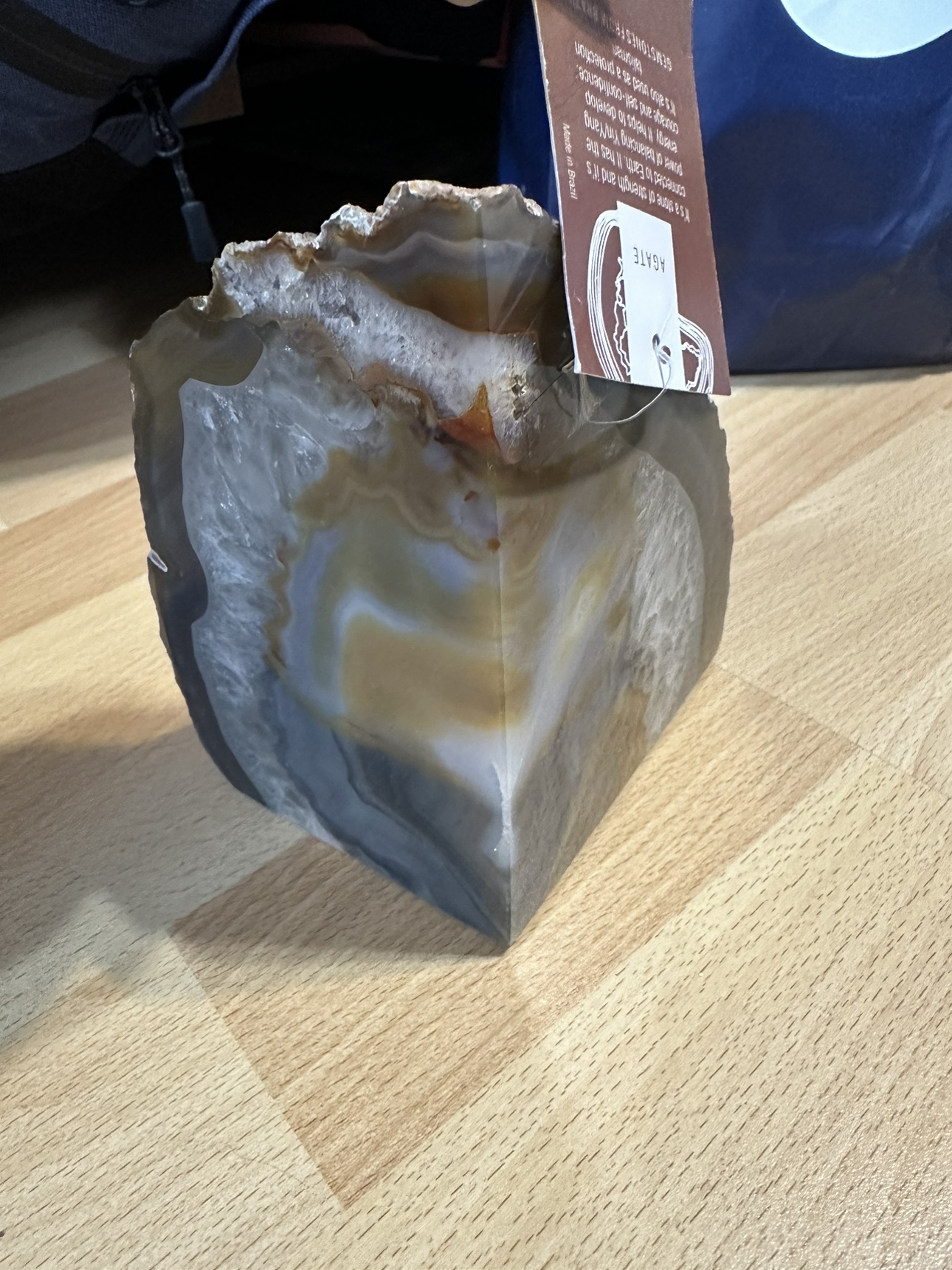 Agate stone book end image indicator(3)