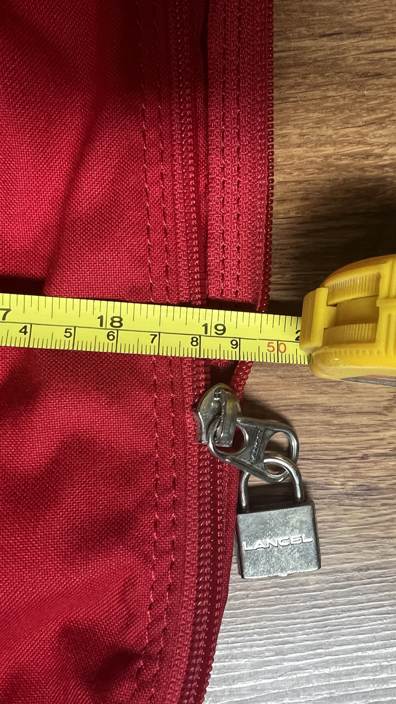 Lancel Foldable Red Bag image indicator(6)