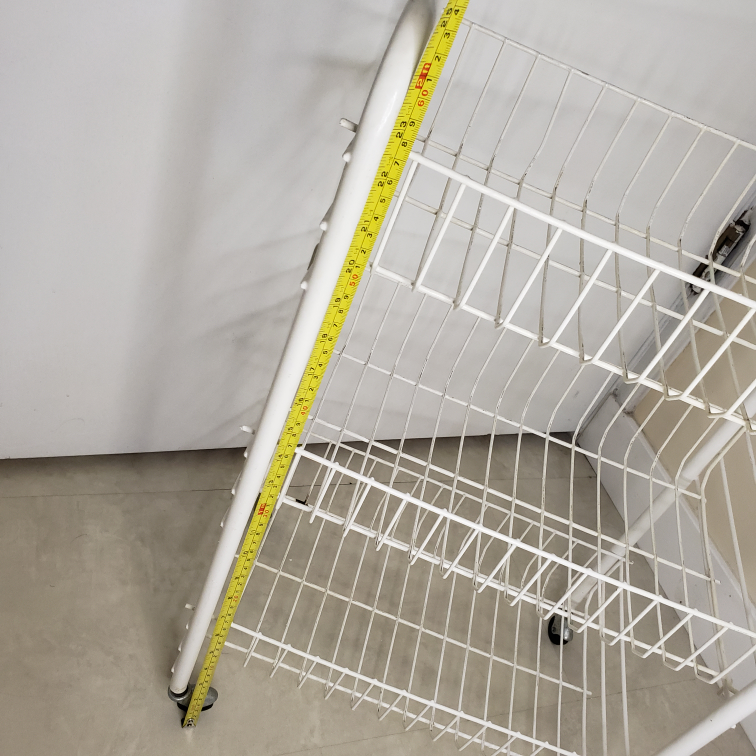 White Rolling Storage cart/ Trolley With Wheels - photo 4