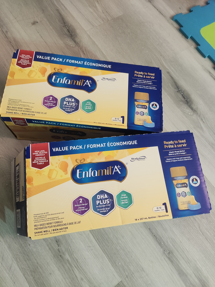 2 boxes of Enfamil A+  DHA Plus  Infant Formula, 28 x 237 mL thumbnail