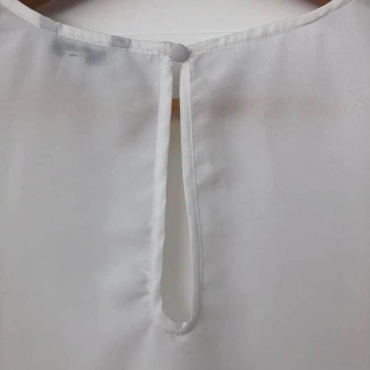 Guess White Cold Shoulder Sheer Blouse Small image indicator(3)