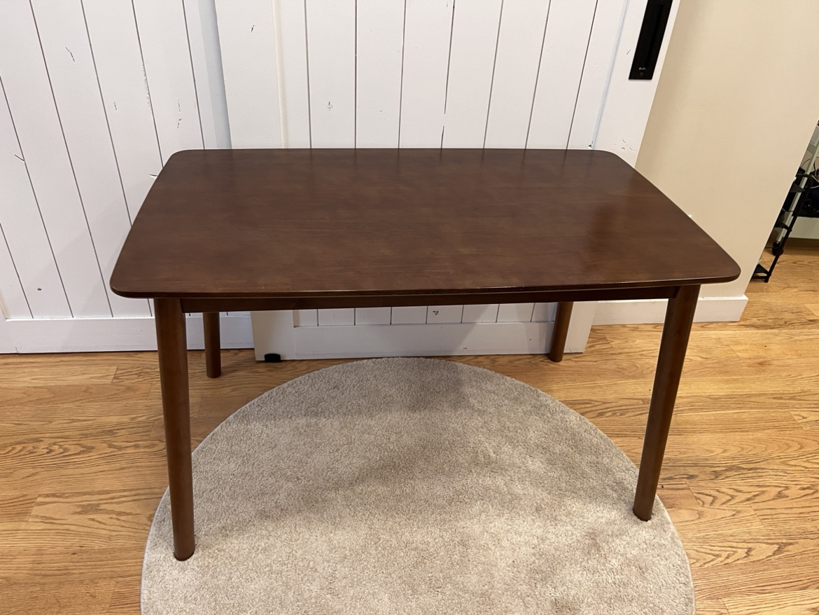 Mid-Century Modern Wooden Dining Table