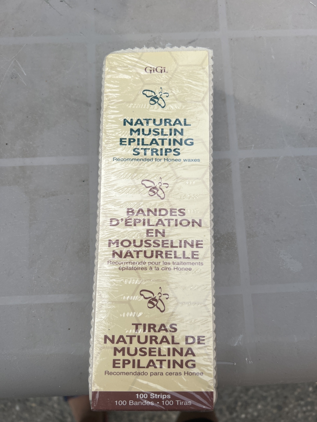 Muslin epilating strips