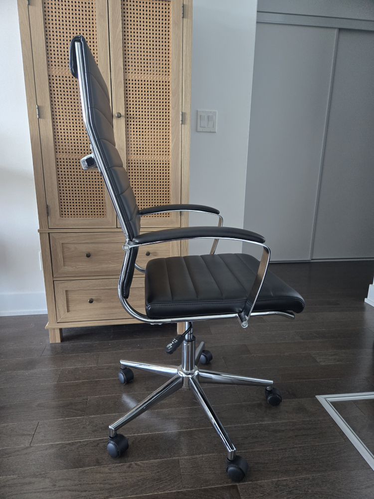 Faux Leather Office Chair - photo 2