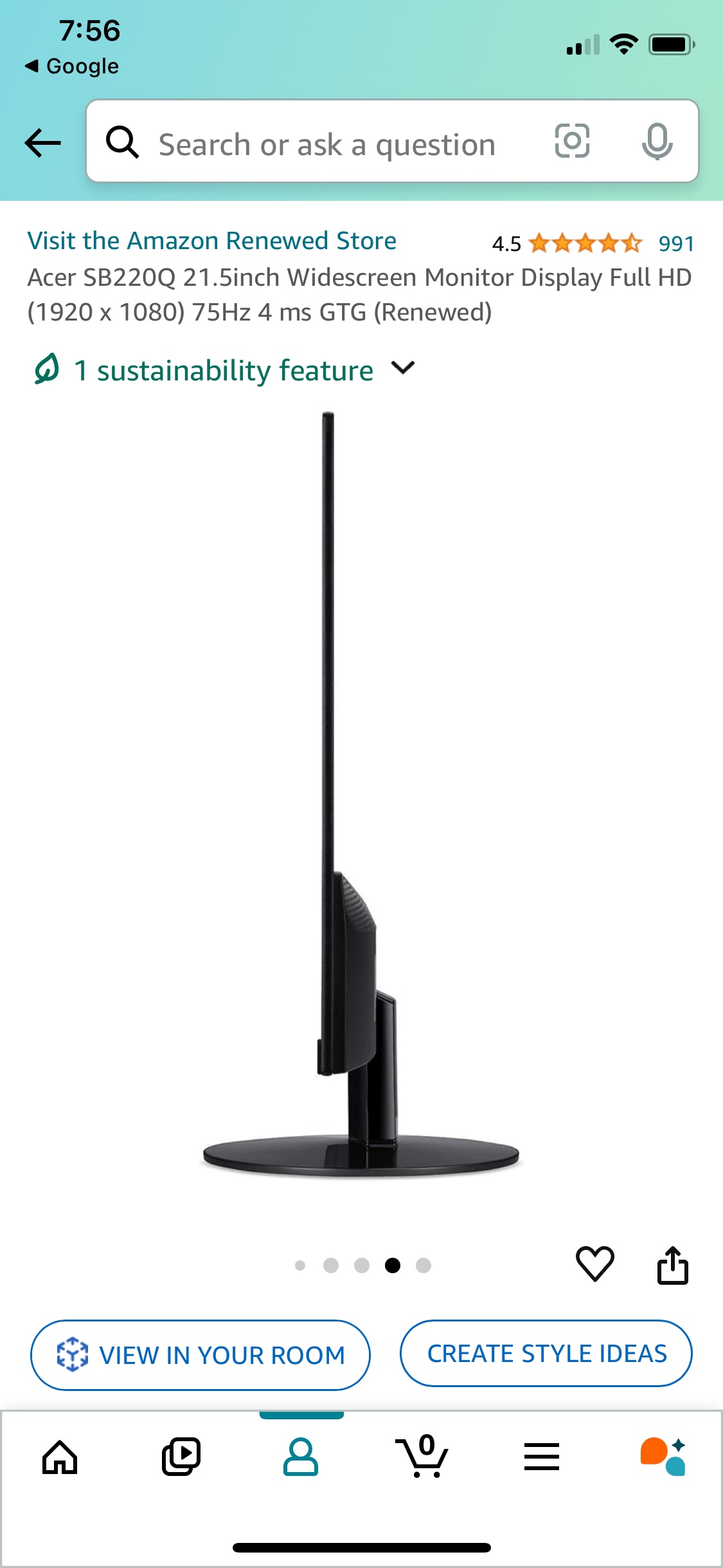 Acer 22inch monitor (sb220q) - photo 2