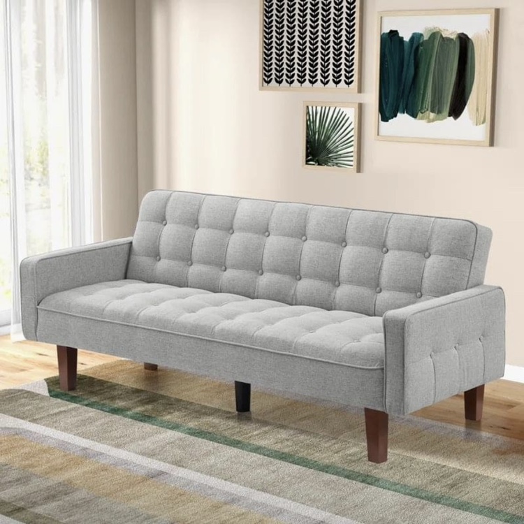 [Boxed] Sofa Bed Couch 73.62” Grey Linen