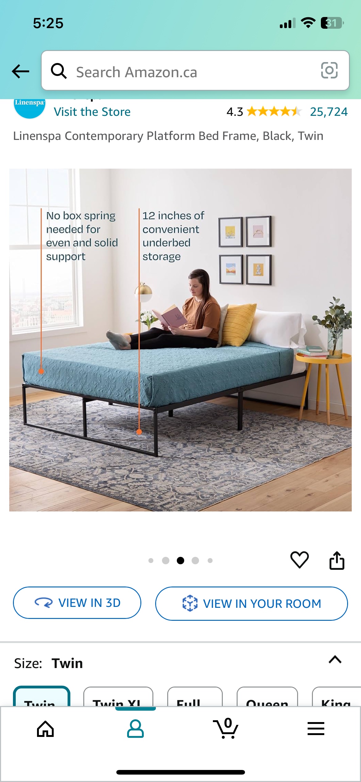 Twin Bed Frame image indicator(2)