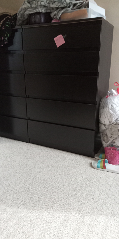 Black dresser with Drawers
