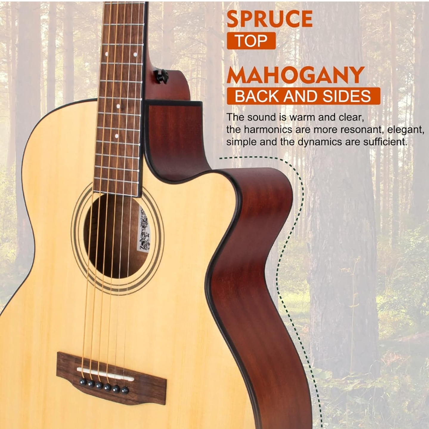 38" Acoustic Guitar - photo 4
