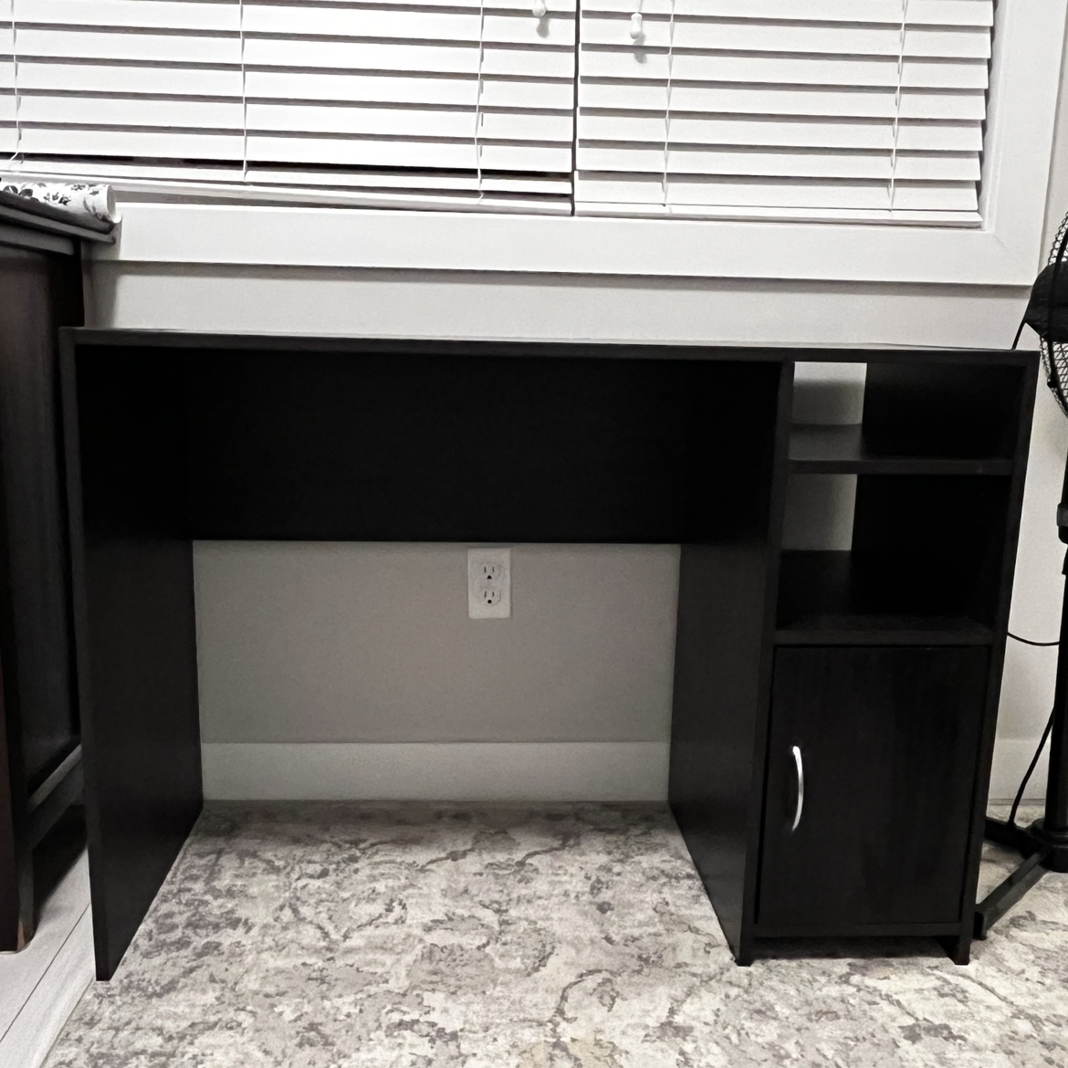 Black Desk with Storage - photo 3