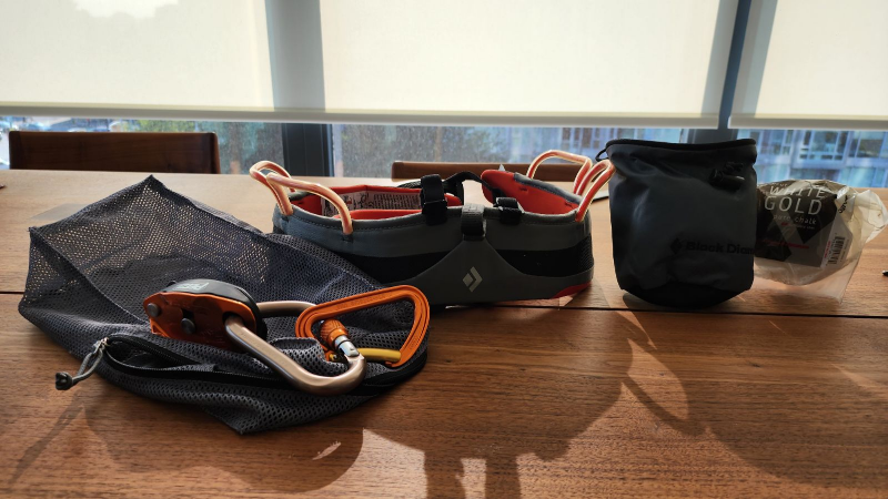 Black Diamond Momentum Harness - Orange and Grey