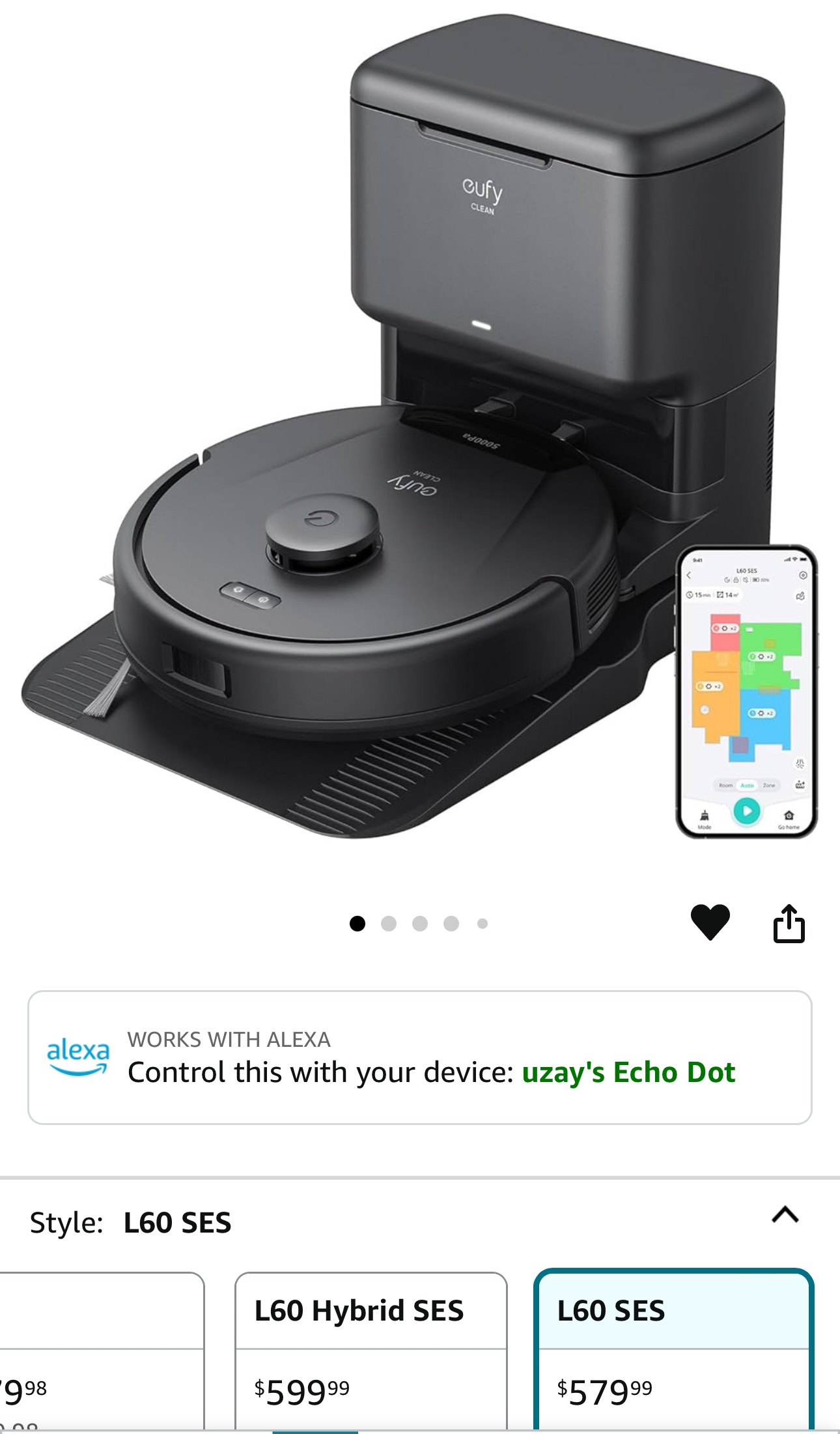 Eufy RoboVac L60 SES Vacuum - photo 2