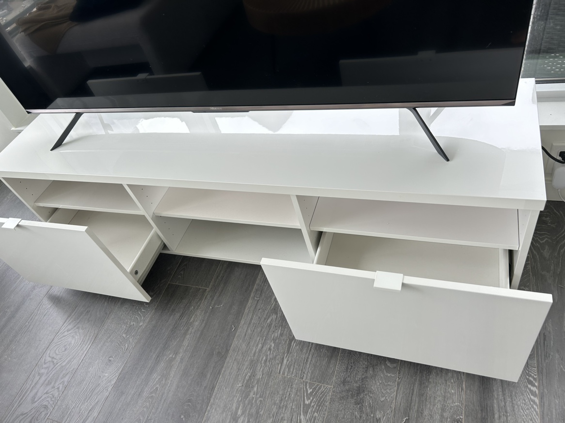 White TV Stand - photo 3