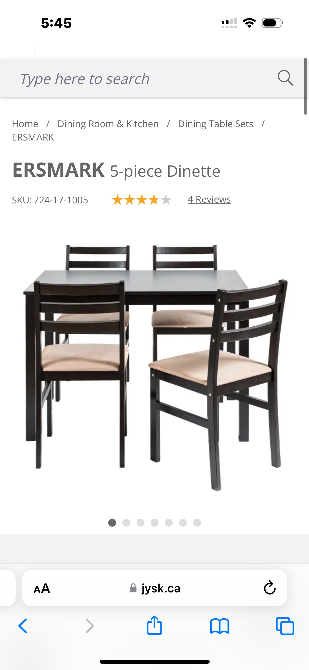 New never used dining table
