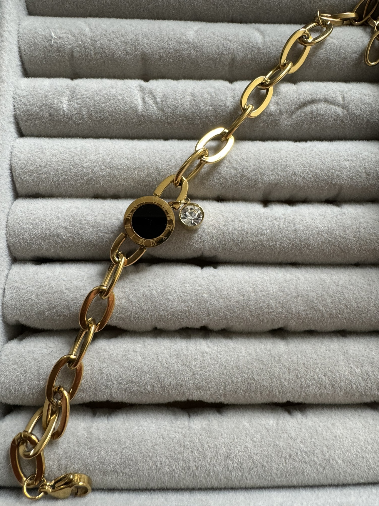 Gold Chain Bracelet with Charm - photo 2