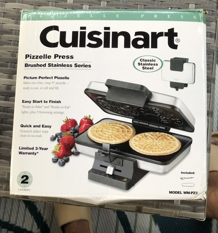 Cuisinart Pizzelle press Model WM-PZ2 thumbnail