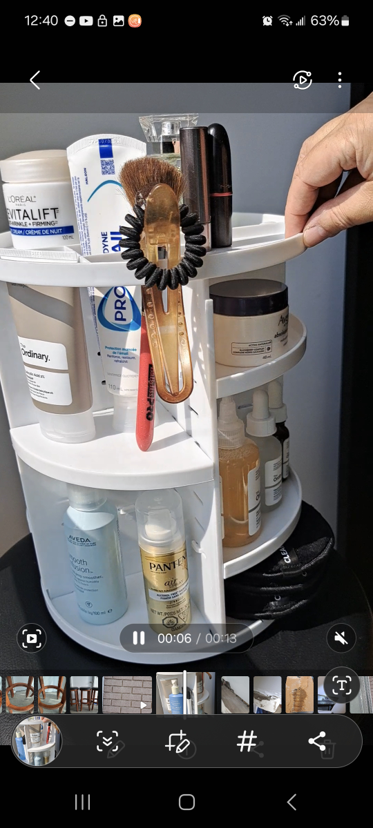 Rotating Makeup Organizer. image indicator(2)