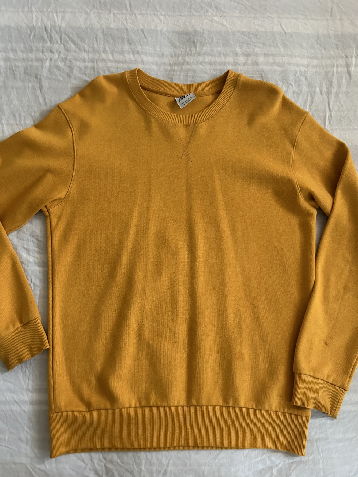Zara Mustard Crewneck ✨ thumbnail
