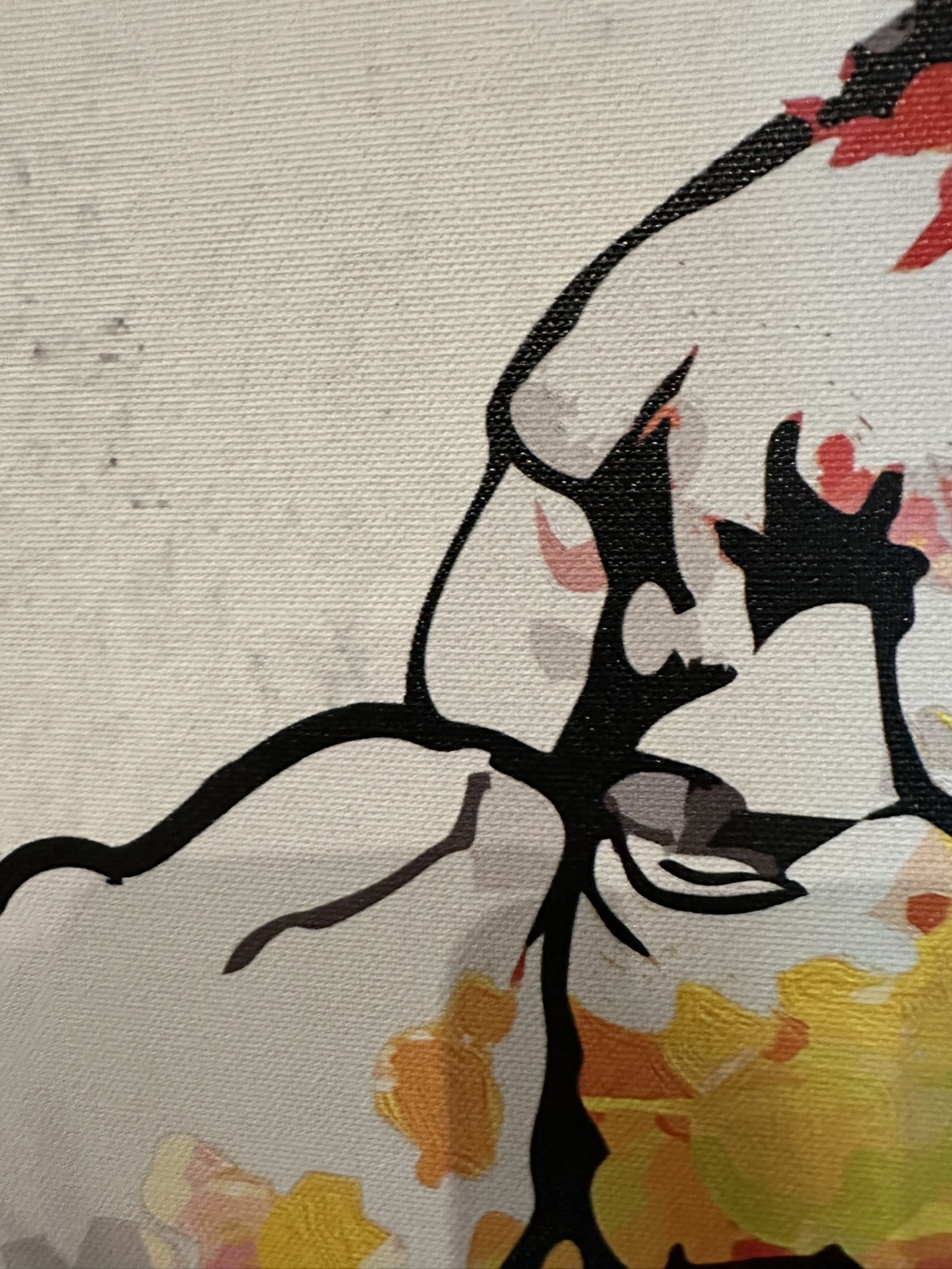 Banksy Graffiti Mural Art on Canvas - photo 3