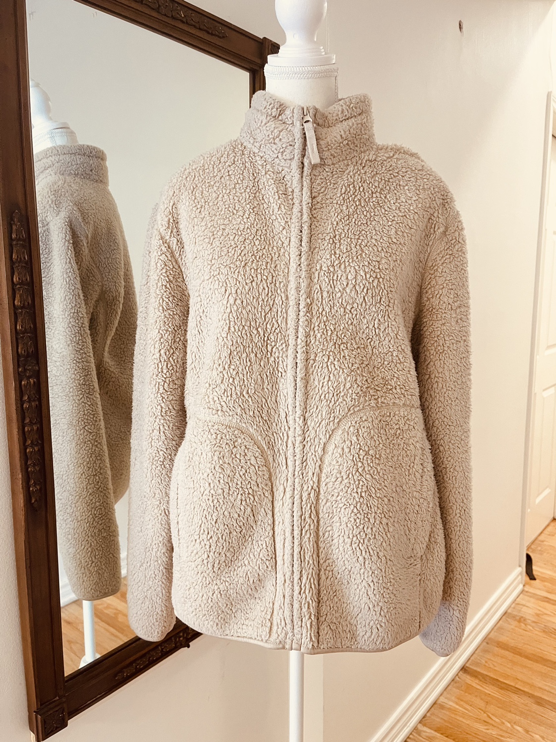 Cream Sherpa Jacket thumbnail
