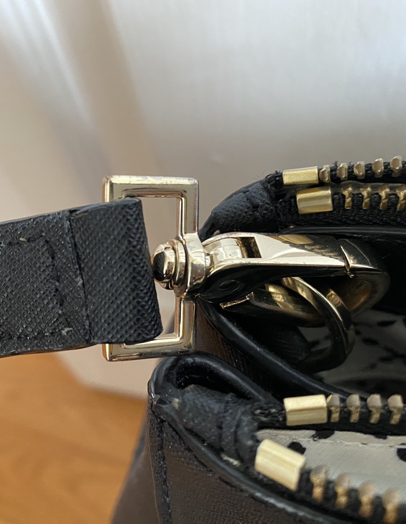 Kate Spade Black Handbag or Crossbody Purse - $25 image indicator(10)