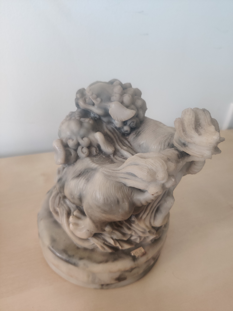 Pair of Stone Dragon Statues - photo 3