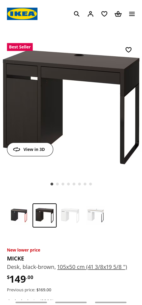 Ikea Micke desk - photo 2