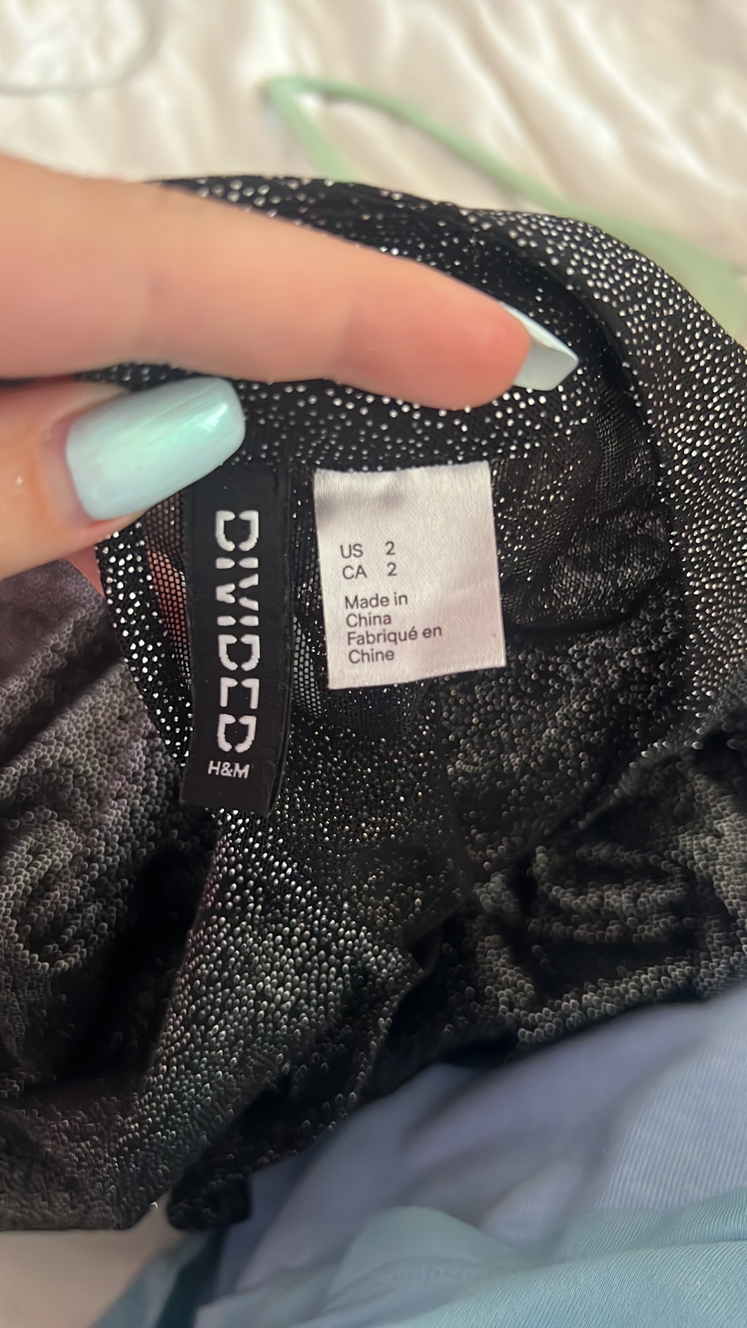 H&M Divided Black Glitter Top - photo 3