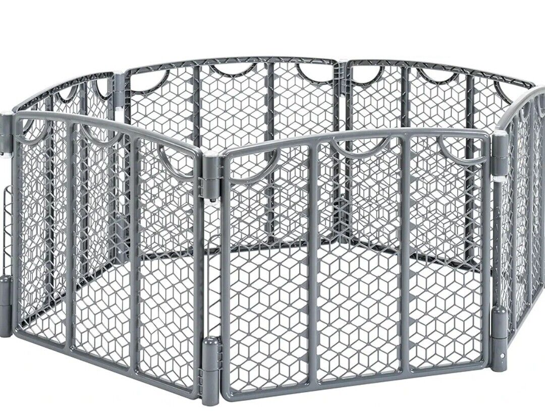 baby gate play yard 6 pcs (white) - photo 2