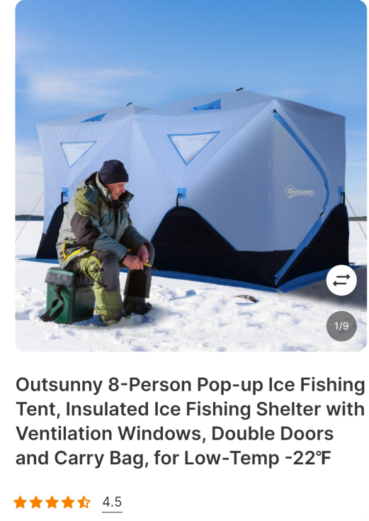 Ice fishing Tent ⛺️ thumbnail