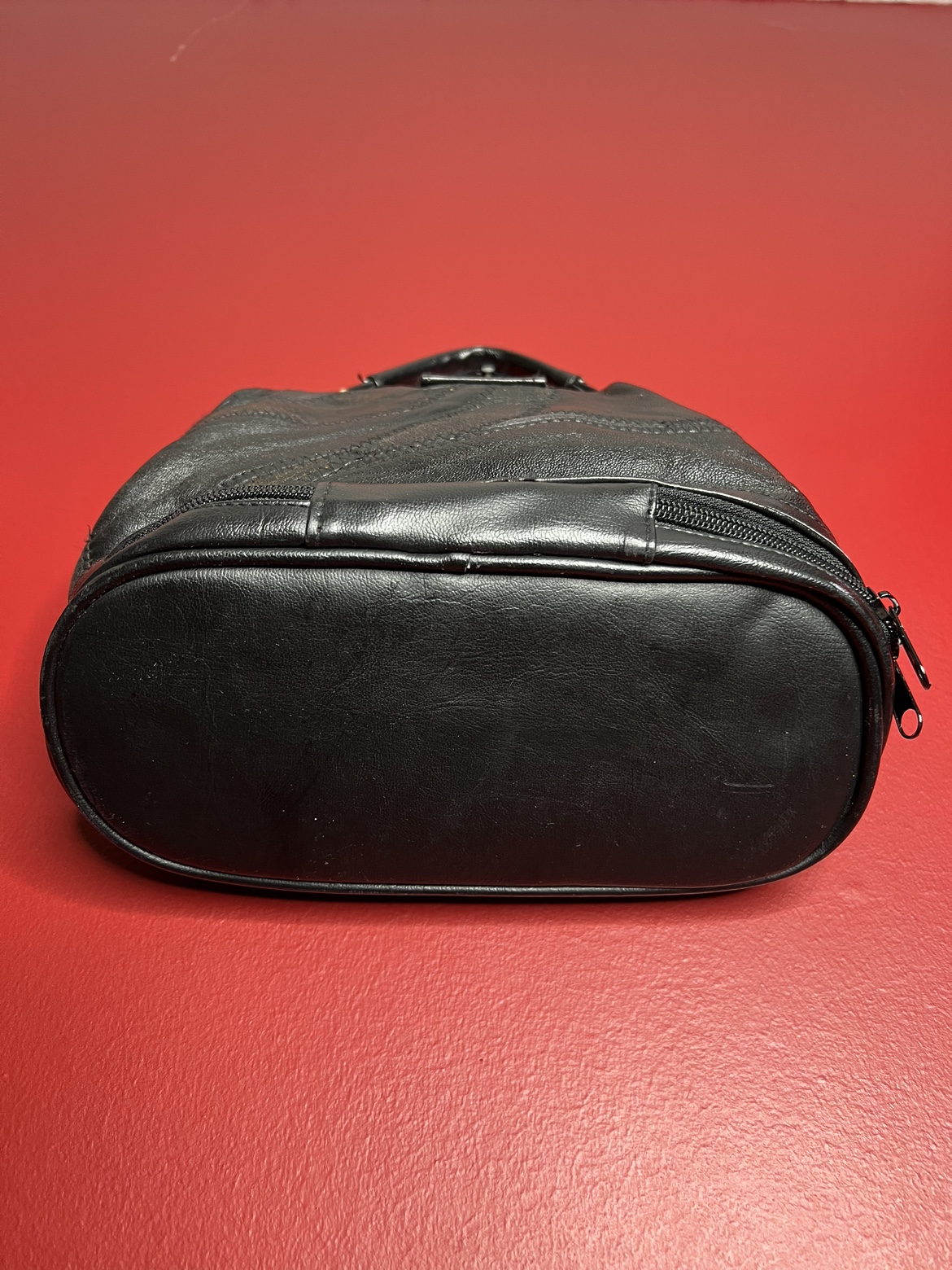 Like new-Unique vintage Leather patchwork purse - photo 5