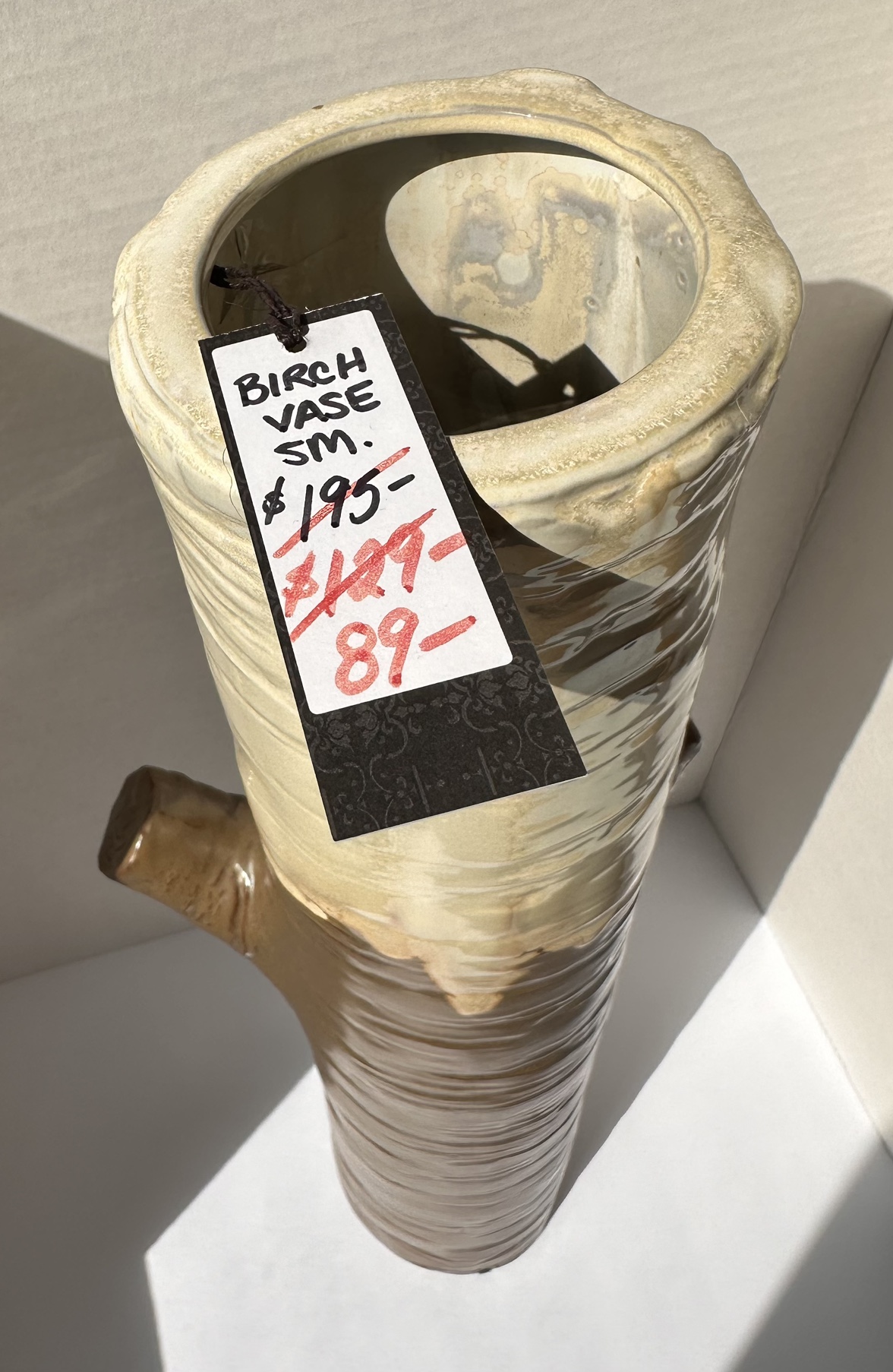Ceramic Birch Vase – Small Size | Tree Trunk image indicator(4)