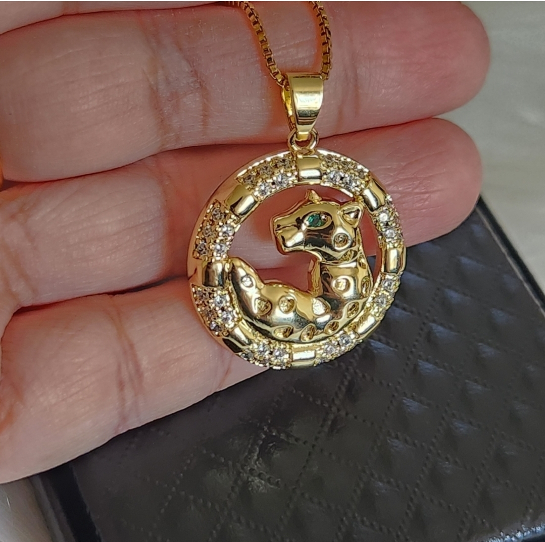 panther gold necklace *new - photo 2