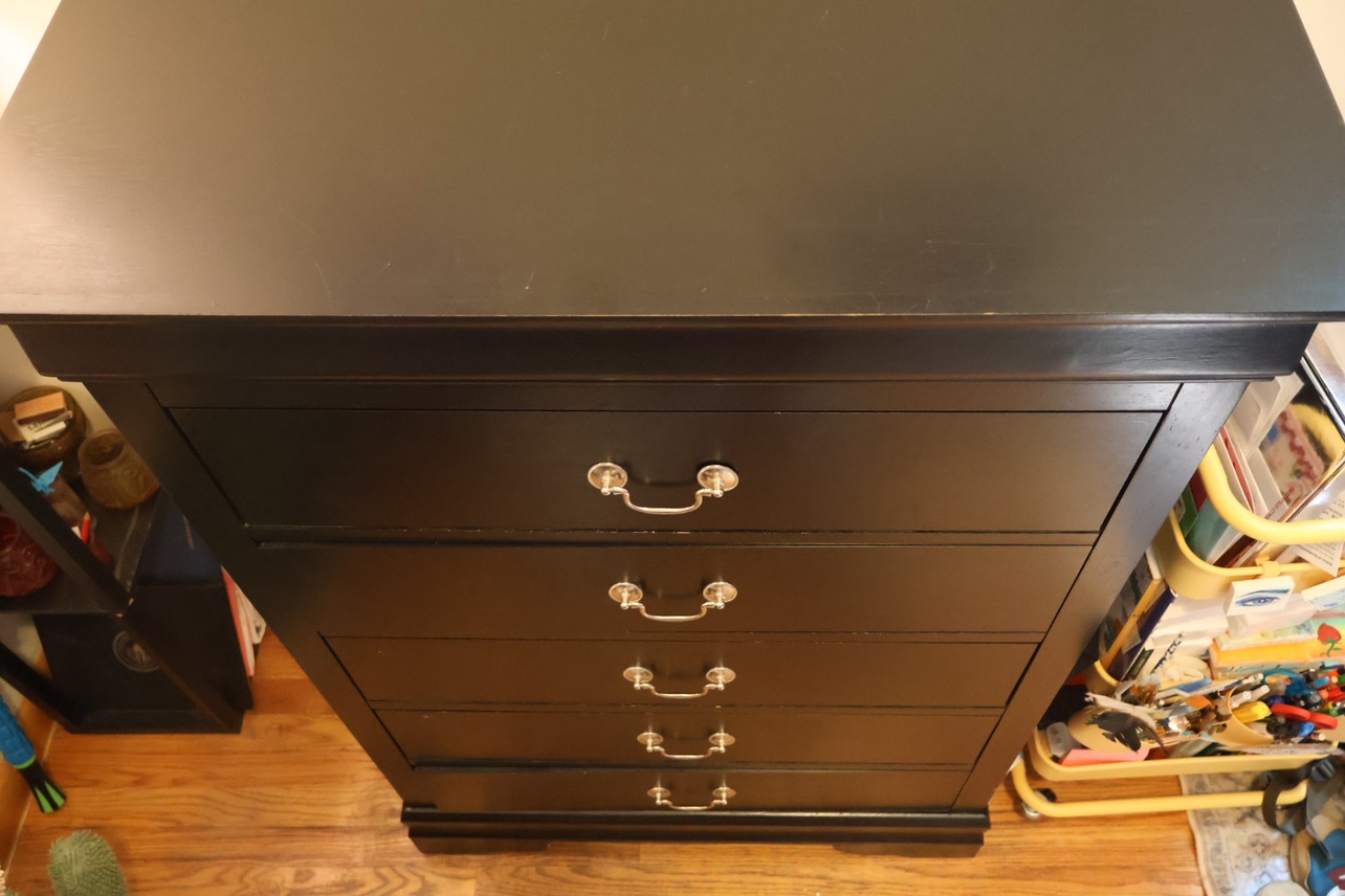 Black 5 Drawer Dresser - photo 4