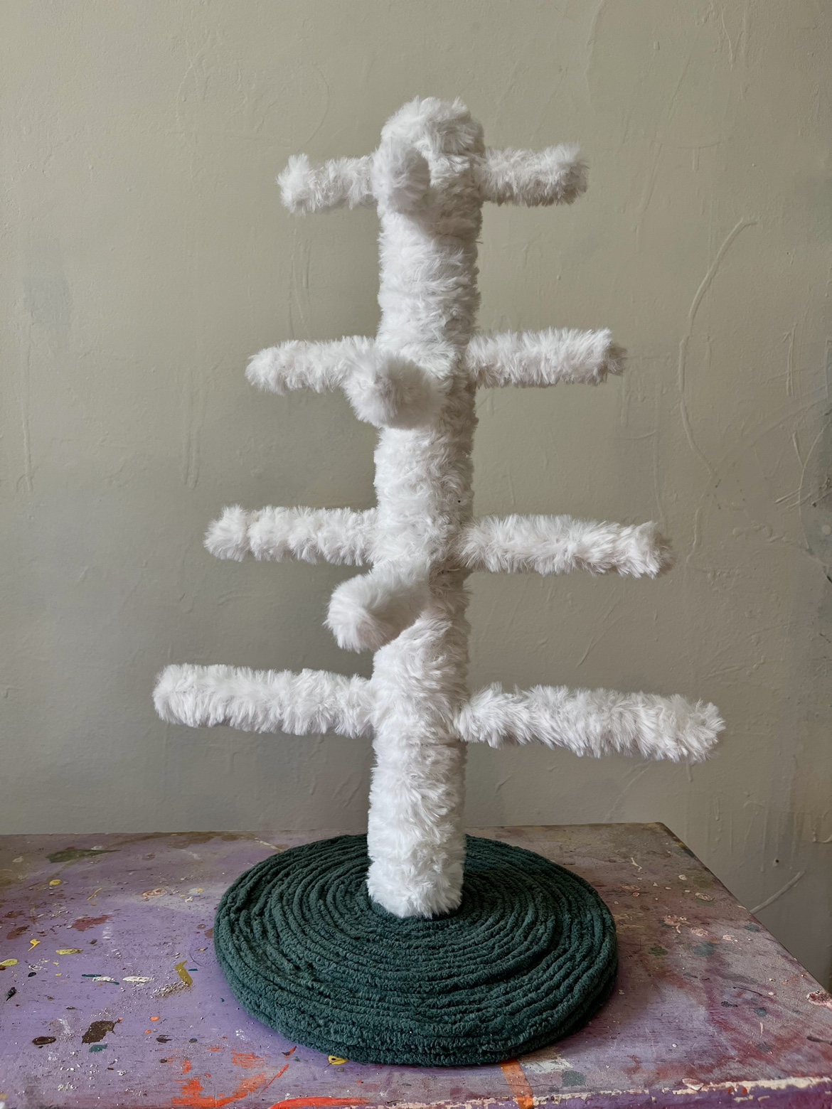 Yarn Wrapped Christmas Trees - photo 4